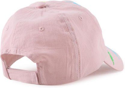 JANGANNSA Dinosaur Boys Girls Caps Embroidery Baby Baseball Caps Cotton Infant Toddler Kids Hat