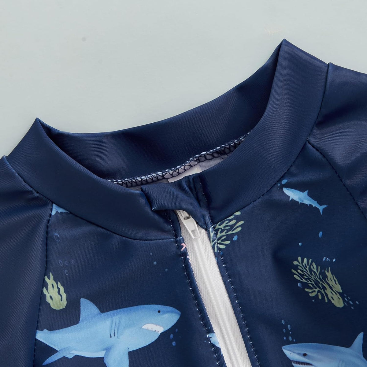 Hnyenmcko Baby/Toddler Boy Rash Guard Swimsuit Long Sleeve One Piece Zipper Swimwear Sunsuit Infant