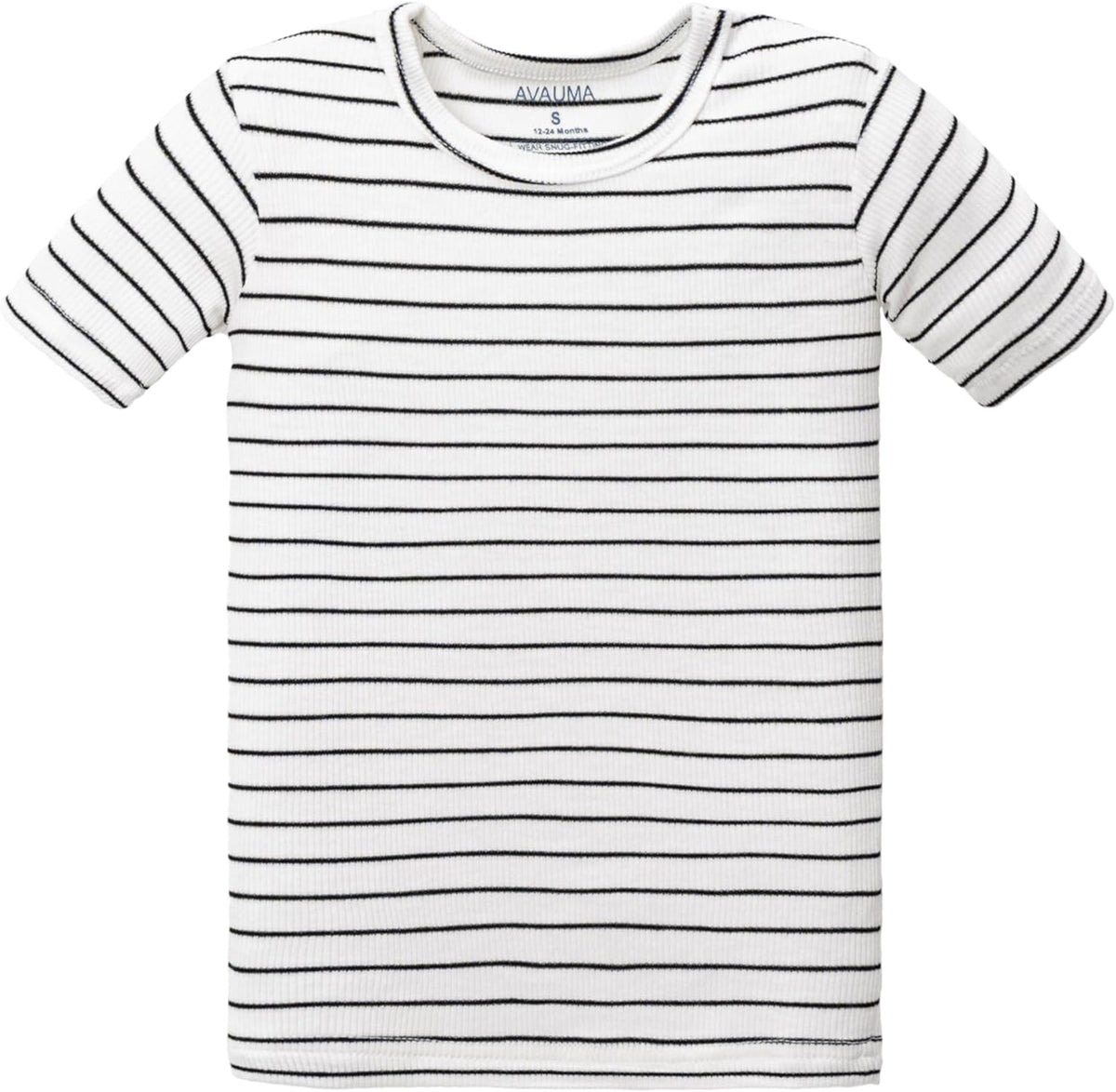 AVAUMA Stripe Pattern Baby Boys Girls Pajama Set Kids Toddler Snug fit Ribbed Sleepwear pjs for