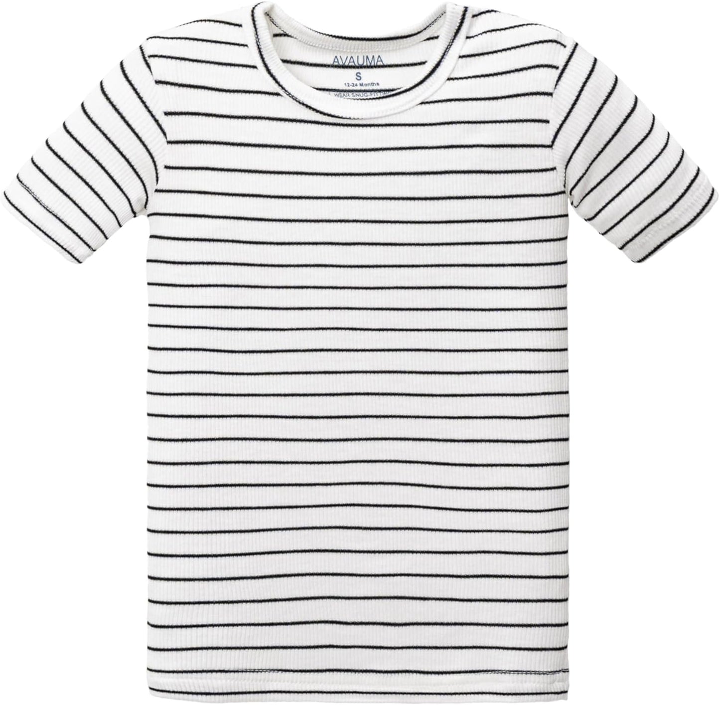 AVAUMA Stripe Pattern Baby Boys Girls Pajama Set Kids Toddler Snug fit Ribbed Sleepwear pjs for