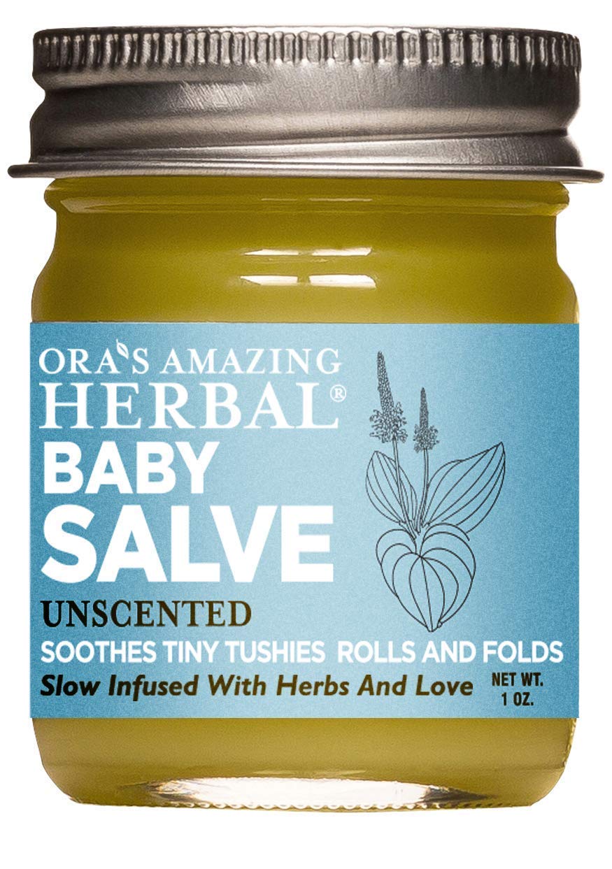 Baby Salve, Diaper Balm Ointment, Newborn Salve, Natural Baby Cream with Calendula, 1 oz Travel