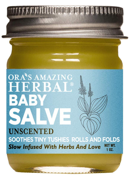 Baby Salve, Diaper Balm Ointment, Newborn Salve, Natural Baby Cream with Calendula, 1 oz Travel