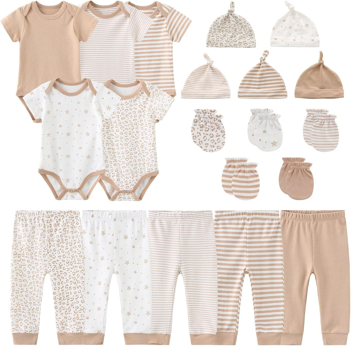 Unisex Baby Boy Girl Bodysuits Sets 20 Pack Cotton Casual New Born Clothes Comfort Infant Outfit