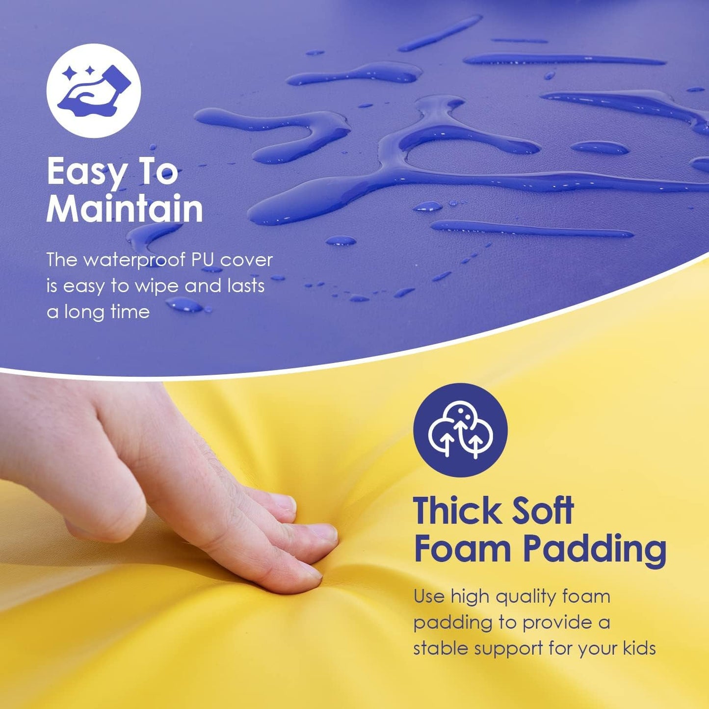 PayLessHere Climbing Toys for Toddlers 5 Piece Corner Foam Climbing Blocks Set with Soft Foam and