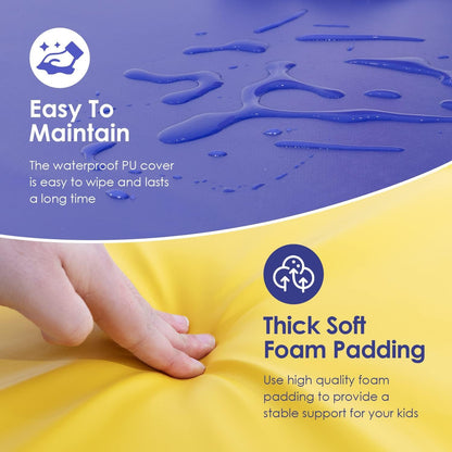 PayLessHere Climbing Toys for Toddlers 5 Piece Corner Foam Climbing Blocks Set with Soft Foam and