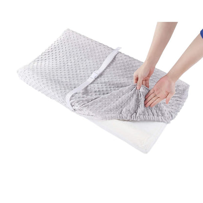 Baby Changing Pad Cover, Super Soft Plush Dot Diaper Changing Table Covers for Baby Girls and Boys