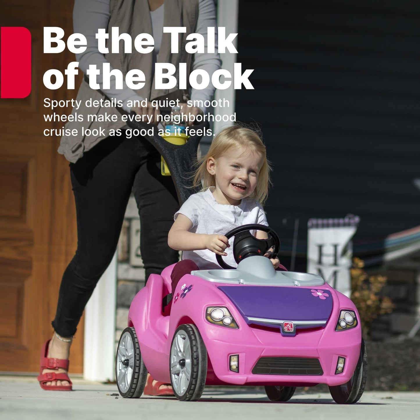 Step2 Whisper Ride II Kids Push Cars, Ride On Car, Seat Belt, Horn, Toddlers Ages 1.5 – 4 Years