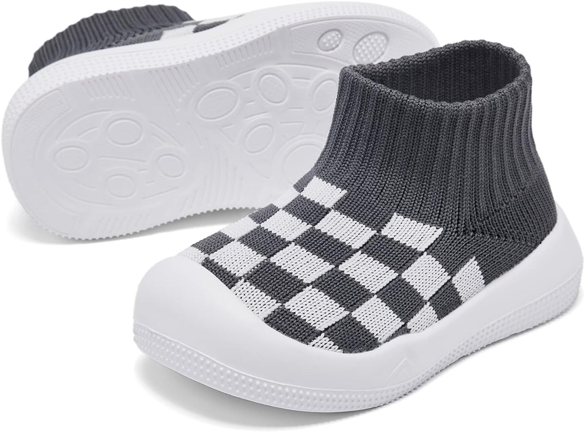 Eashi Baby Boy Girl Non-Skid Indoor Infant Walking Shoes Breathable Warm Elastic Sock Shoes with