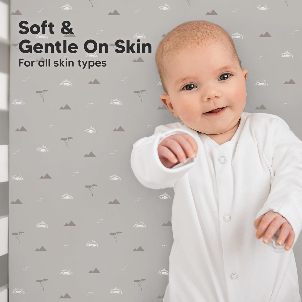 KeaBabies 2-Pack Organic Crib Sheets for Boys, Girls - 52x28 Fitted Crib Mattress Sheet Neutral