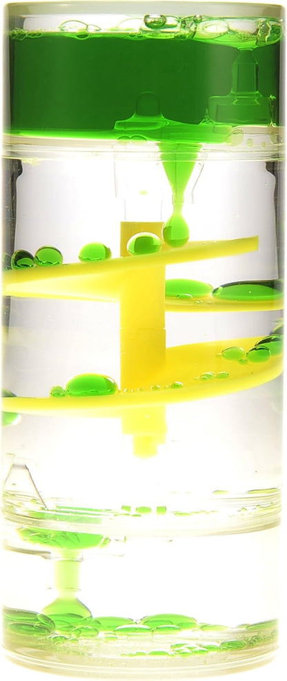 PowerTRC Cylinder Liquid Motion Bubbler, Liquid Sensory Toy Timer, Calm and Relaxing Fidget Desk