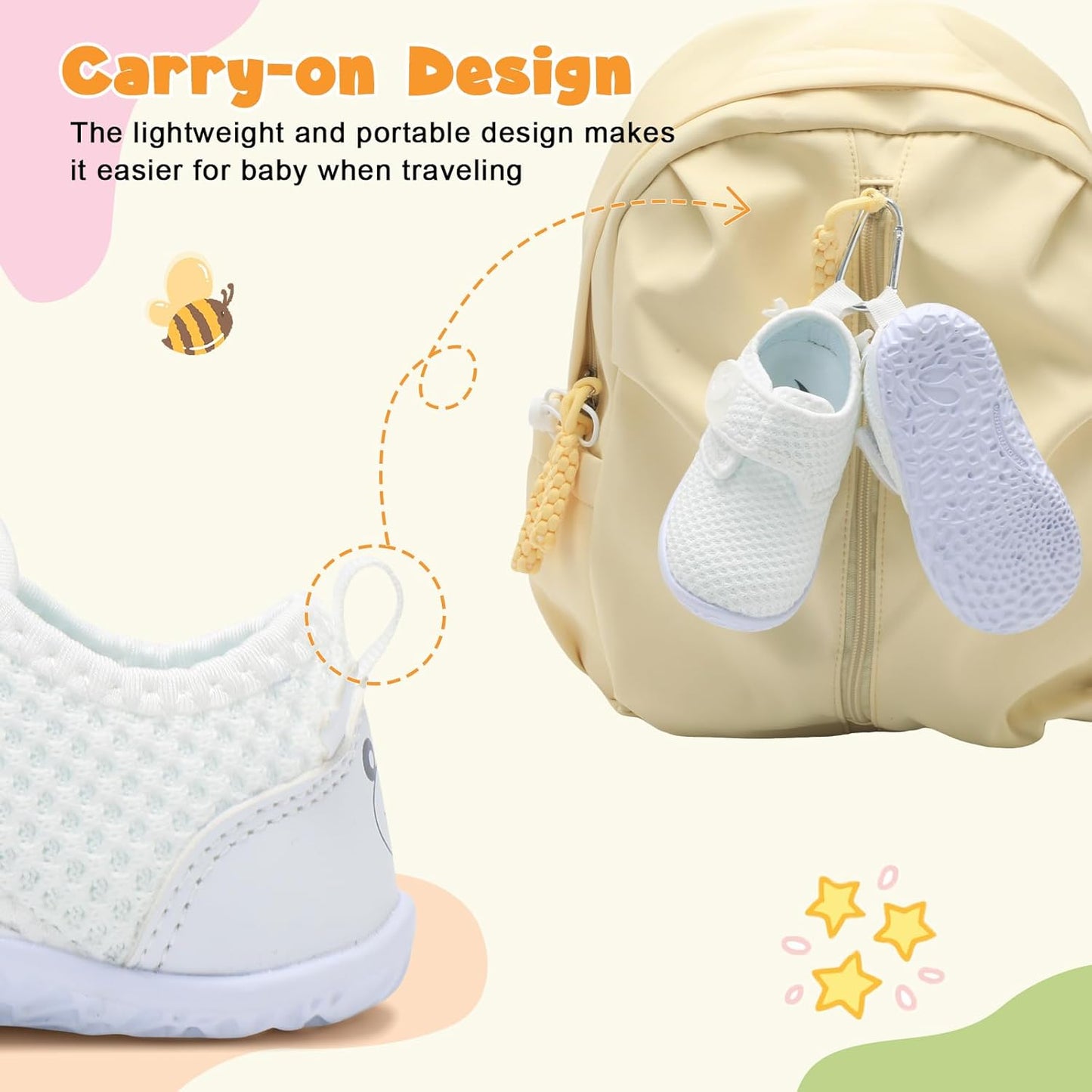 FEETCITY Baby Walking Shoes Barefoot Baby Shoes Infant Sneakers Newborn Crib Shoe Lightweight