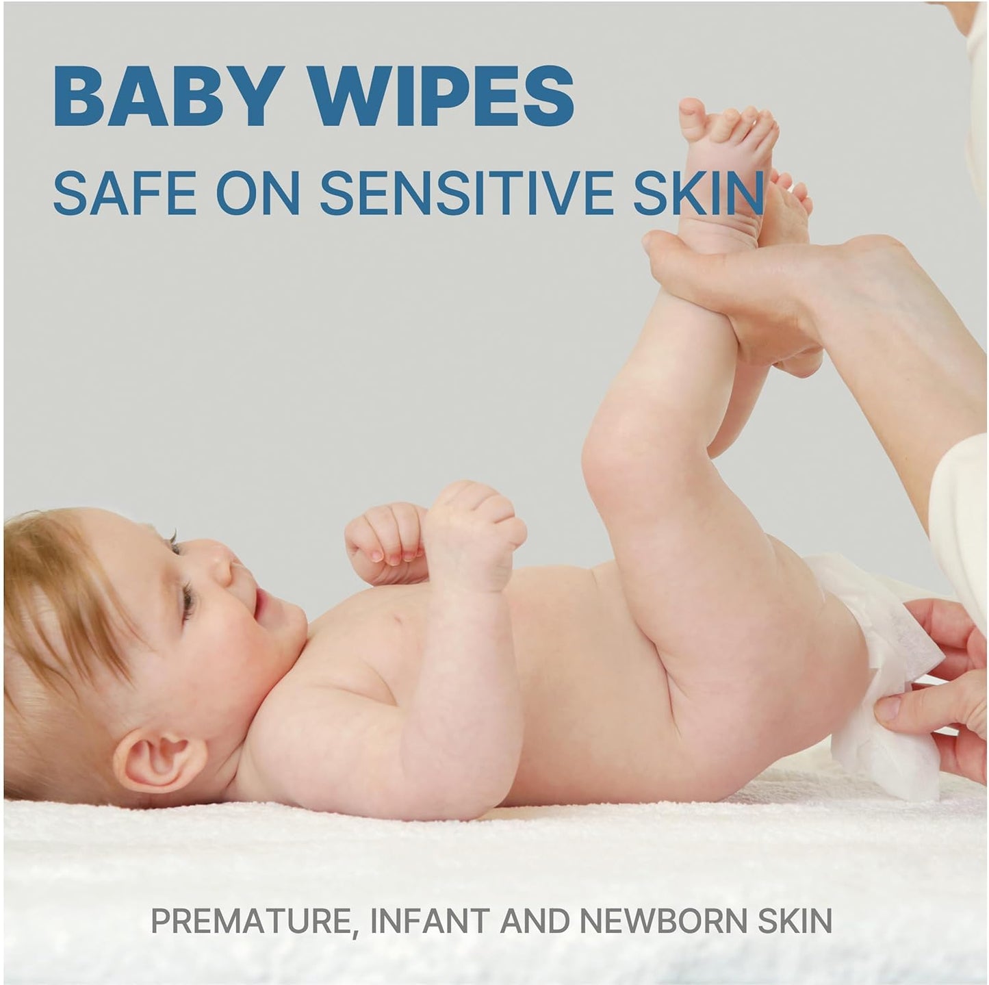 BEBESUP-Korea’s #1 Sensitive Baby Wipes -Hypoallergenic Water-based Unscented Alcohol-Free