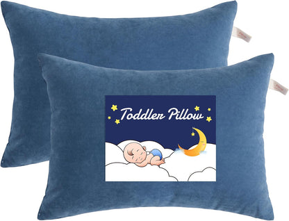 NTBAY Toddler Pillows, Down Alternative 13"x18" Pillows, Machine Washable - Soft and Breathable