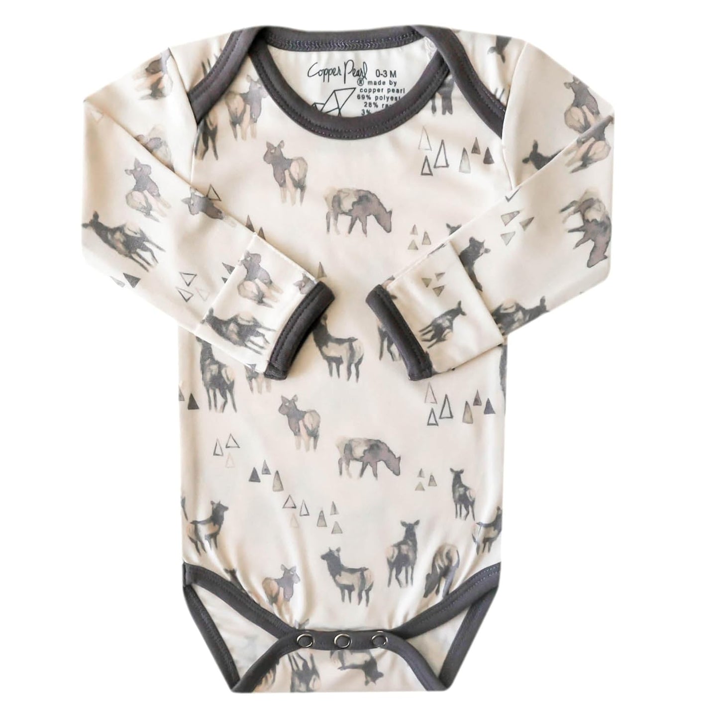 Copper Pearl Long Sleeve Bodysuit Baby: Ultra Soft Baby for Newborns, Boys, and Girls - Stylish