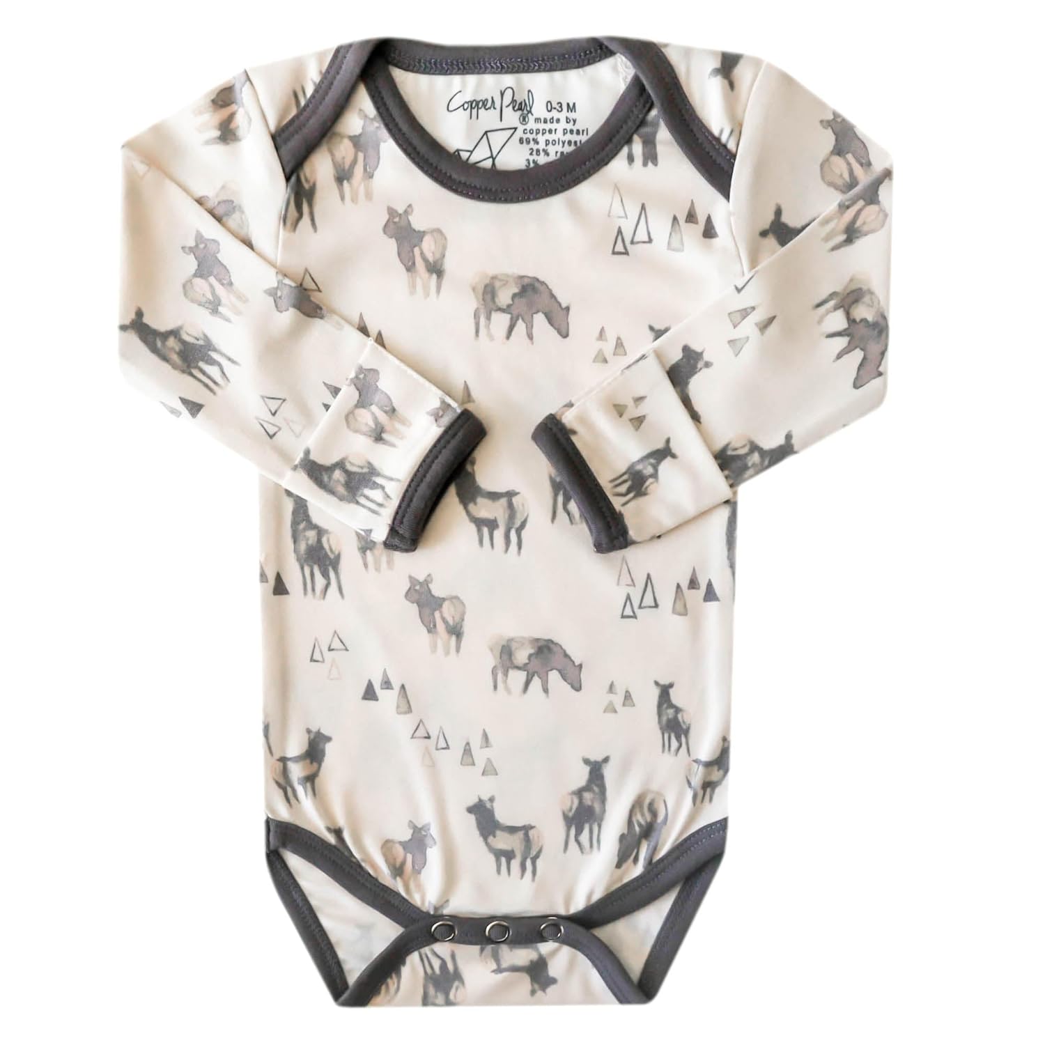 Copper Pearl Long Sleeve Bodysuit Baby: Ultra Soft Baby for Newborns, Boys, and Girls - Stylish