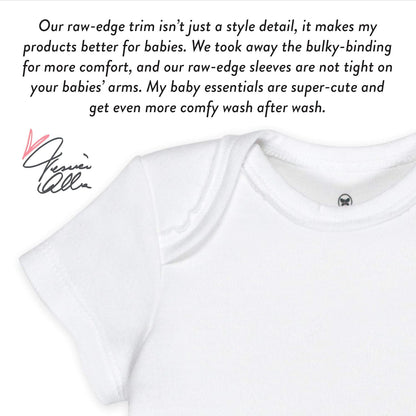 HonestBaby unisex-baby 10-pack Short Sleeve Bodysuits One-piece 100% Organic Cotton for Infant Baby