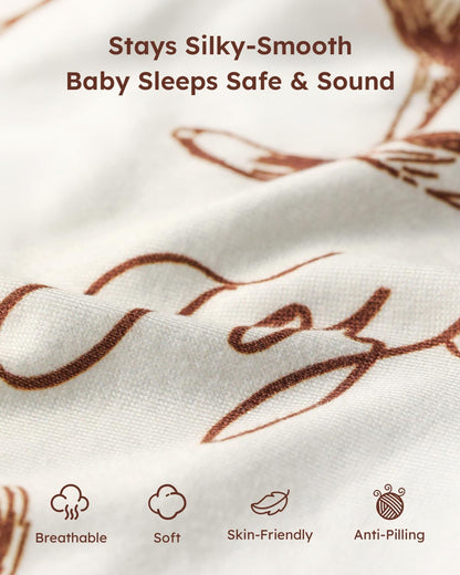 Yoofoss Baby Pack and Play Sheets 2 Pack for Boys and Girls - 38x26 Mini Crib Sheets Fitted Neutral