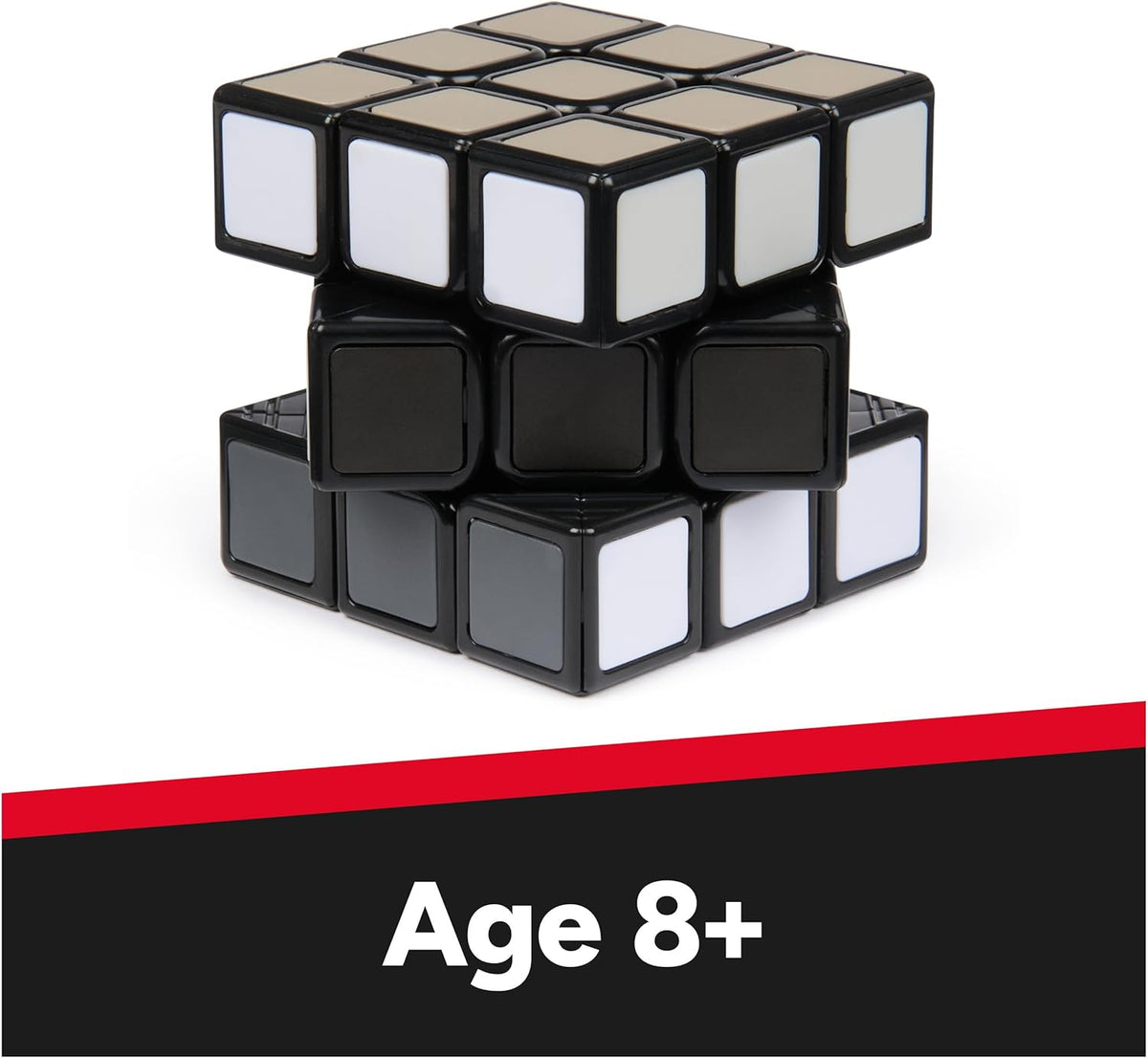 Rubik’s Cube Greyscale Wednesday Cube from The Hit TV Series Wednesday, Problem-Solving Challenging