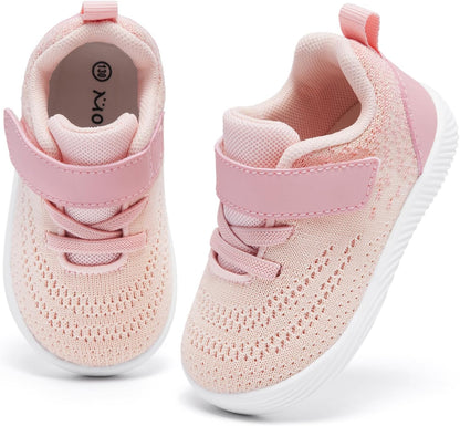 MORENDL Toddler Sneakers Baby Boys & Girls Barefoot Shoes Lightweight Breathable Walking Running