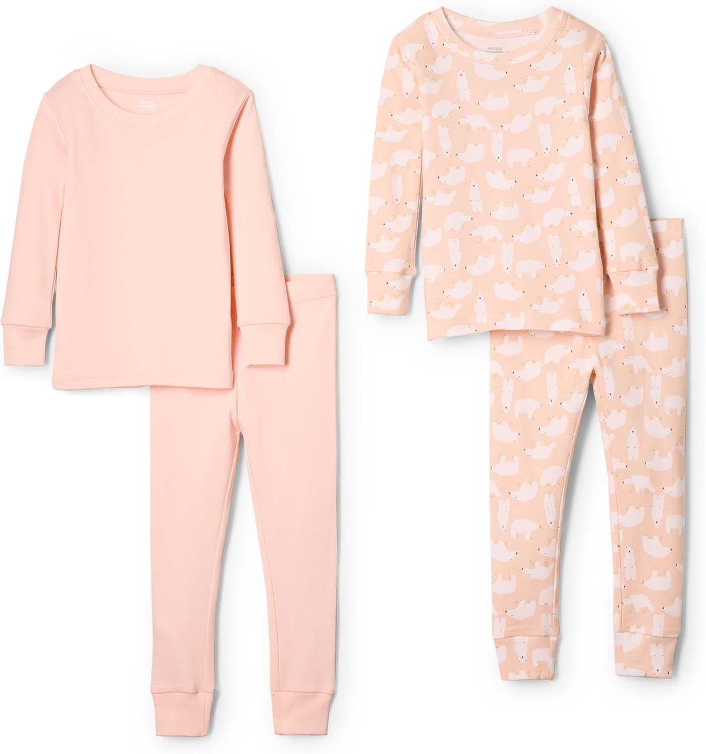 Amazon Essentials x Sofia Grainge Unisex Babies, Toddlers and Kids' Snug-Fit Cotton Pajamas, Pack