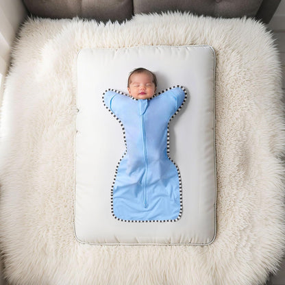 Transition Swaddle, 2 Pack 100% Cotton Baby Sleep Sack, 2-Way Zipper Infant Arm Up Swaddle for