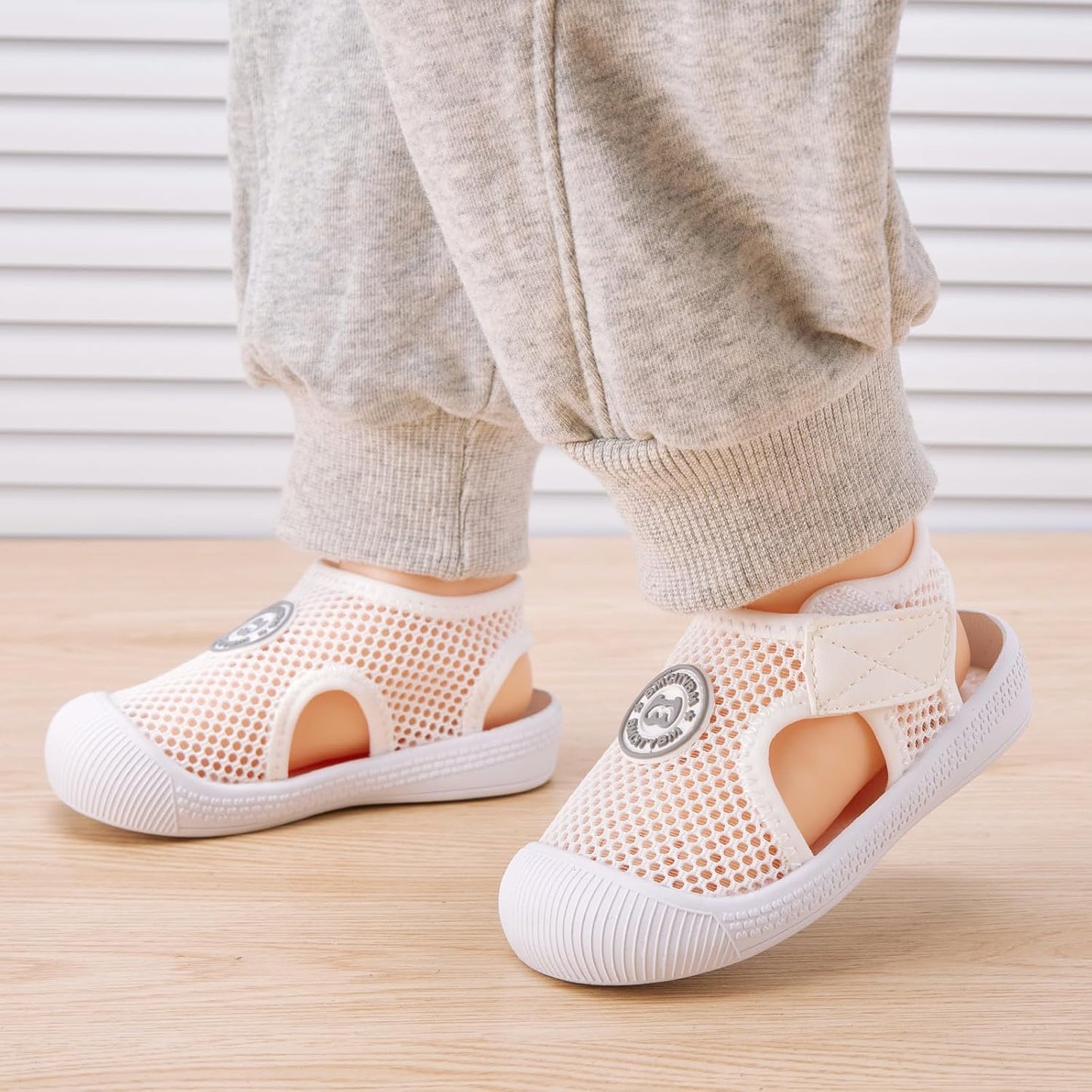 BMCiTYBM Baby Boy Girl Closed Toe Summer Sandals Lightweight Shoes Infant Non-Slip First Walking