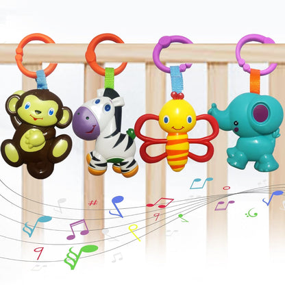 Baby Toys, Cartoon Animal Hanging Rattle Toys, Handbells Baby Rattles, Baby Bed Crib Car Seat