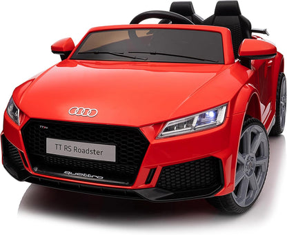 Electric Car for Kids, Licensed Audi 6V Kids Ride on Car Toy for Toddlers with Remote - Red