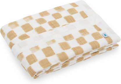 Little Unicorn Newborn Receiving Quilt | Ultra- Soft, Multi-Layered Muslin Fabric | Gift for