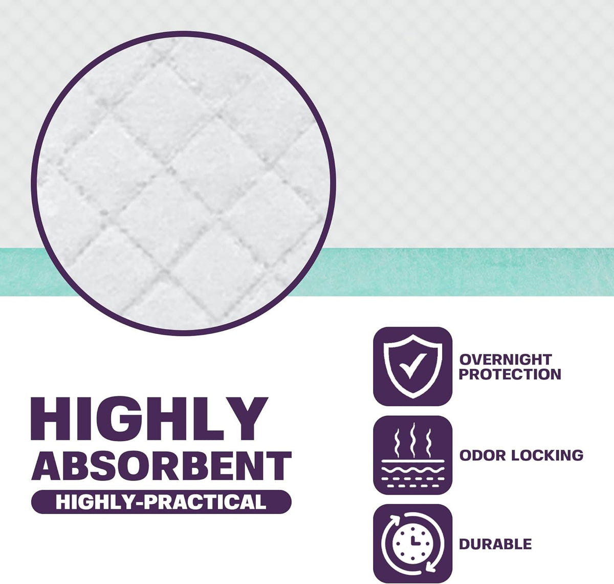 Disposable Bed Pads for Adults Extra Large 36 x 36 (50 Count) - Incontinence Bed Pads, Chuck Pads