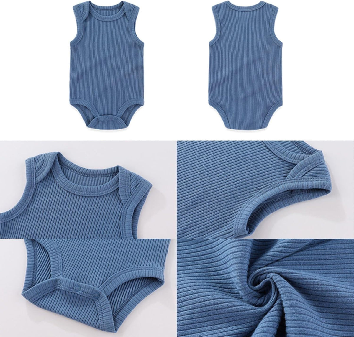 Four Seasons Baby Boy Girl Bodysuits 5-Pack Cotton Comfort Short Sleeve Baby Clothes Soft Infant
