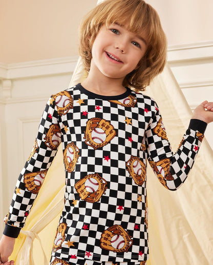 Bamboo Viscose Toddler Pajamas Boys Girls Baby 12M-8Y Pjs Sets Kids 2pcs Snug fit Long-Sleeve