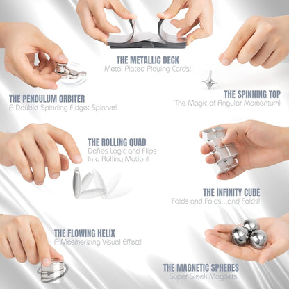 The Executive Fidget Set | Premium Sensory Stress Relief Stim Toys for Adults with ADHD, Anxiety |