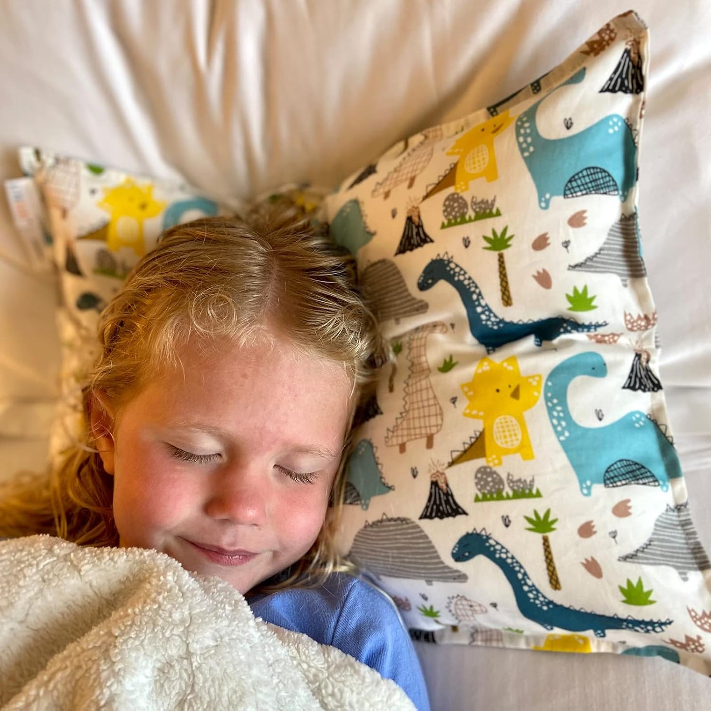 ALVABABY Toddler Pillowcases 2 Pack Organic Cotton Kids Pillow Cover Fit 13"x 18" or 14"x20"