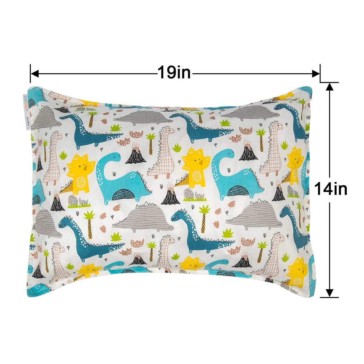 ALVABABY Toddler Pillowcases 2 Pack Organic Cotton Kids Pillow Cover Fit 13"x 18" or 14"x20"