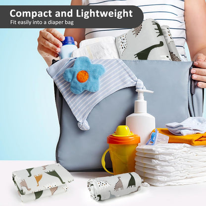 Baby Diaper Changing Pad, 21 5/8" x 31.5" Waterproof Changing Pad Liners - Reusable Soft and