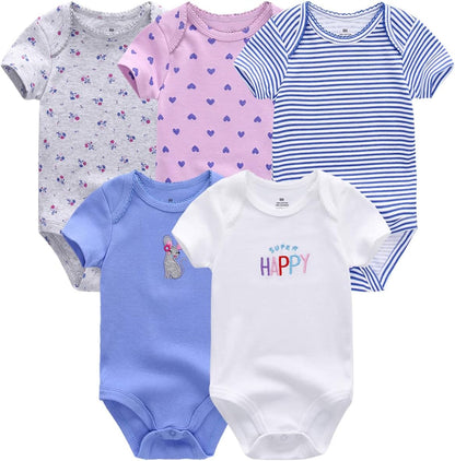 Newborn Layette Gift Set Bodysuits Pants for Baby Girl and Boy 24 Piece 100% Cotton Essentials and