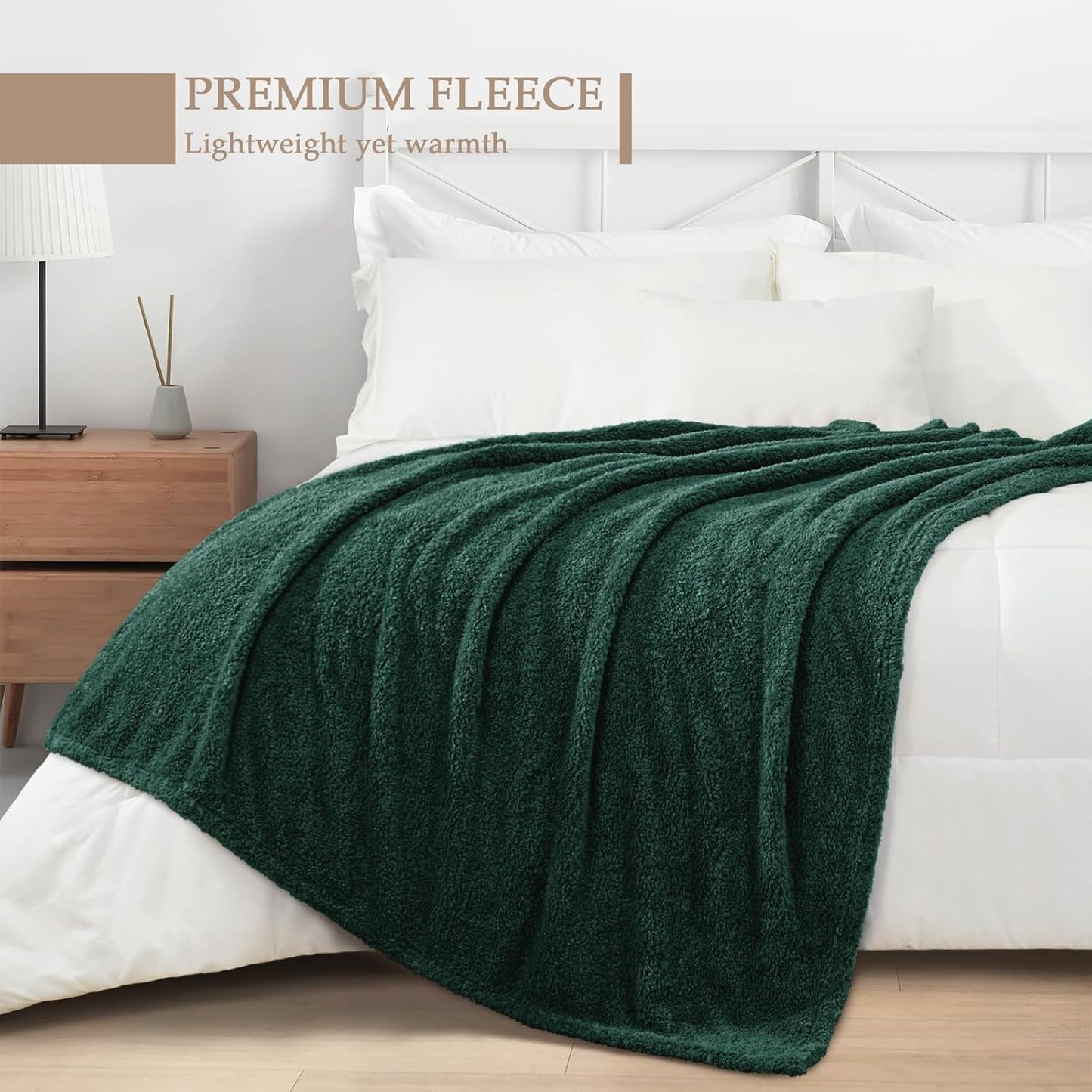 Exclusivo Mezcla Fleece King Blanket for Bed, Soft and Cozy Blankets for Women Men Girls Kids