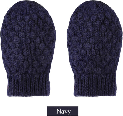 Baby Knit Mittens Toddler Boys Girls Gloves Winter Infant Newborn No Scratch Mitten 0-3 Years