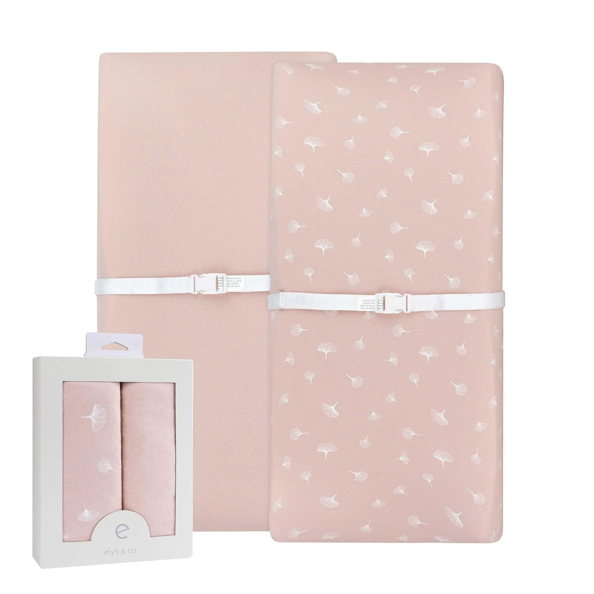 Ely’s & Co. Changing Pad Cover, Diaper Changing Table Sheets, 2 Pack, Cradle Sheet Set for Baby