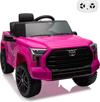 Electric Car for Kids, Licensed Toyota Tundra 12V Electric Truck, Off-Road Kids Car w/Remote