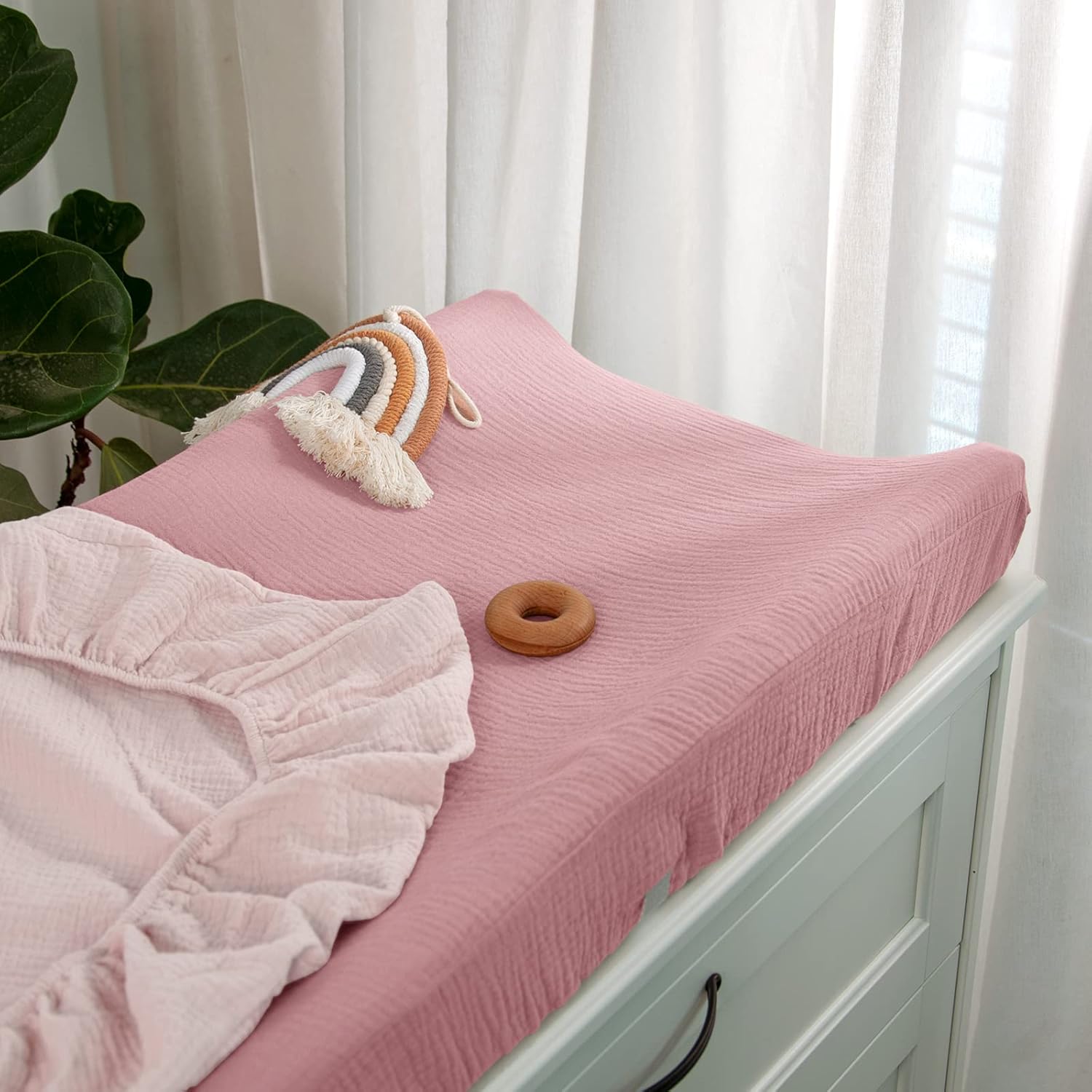 lulumoon Baby Changing Pad Cover: Muslin Diaper Changing Table Pad Cover - Changing Pad Sheets for
