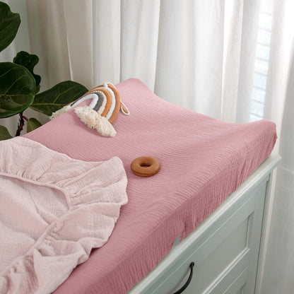 lulumoon Baby Changing Pad Cover: Muslin Diaper Changing Table Pad Cover - Changing Pad Sheets for