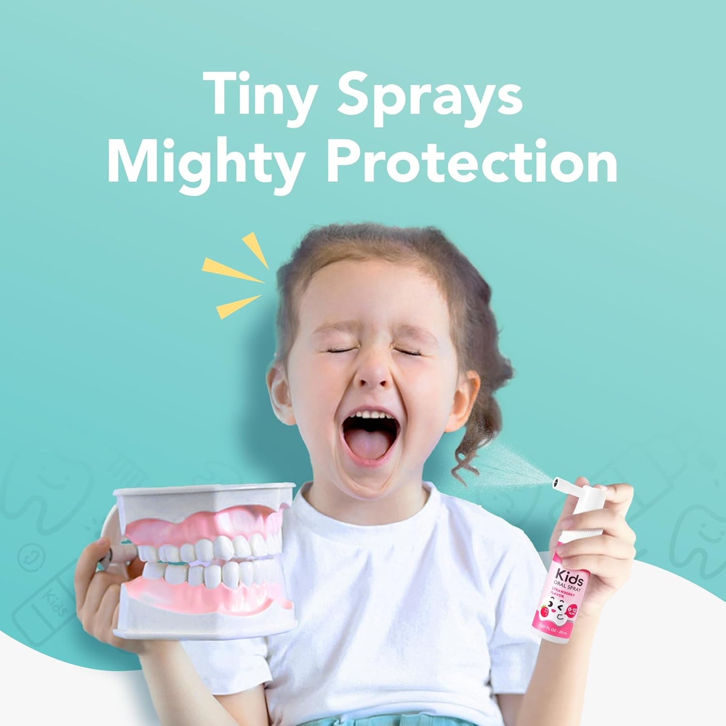 LAB52 Kids Oral Spray, Toddler Toothpaste Helper for Cavity Repair and Fresh Breath, Children