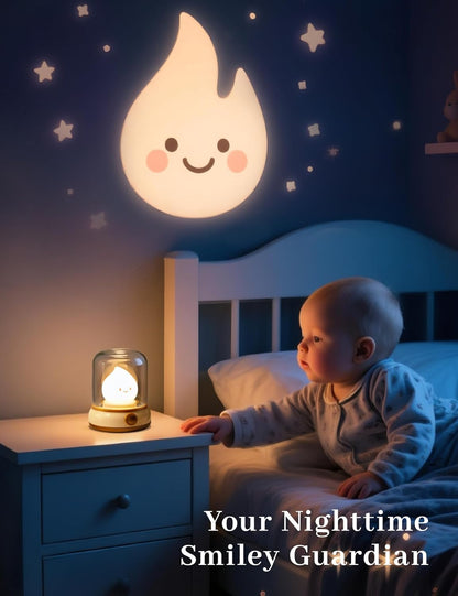 Cute Campfire Lamp, Portable LED Camping Lantern, Rechargeable, Dimming, Candle Lights & Night