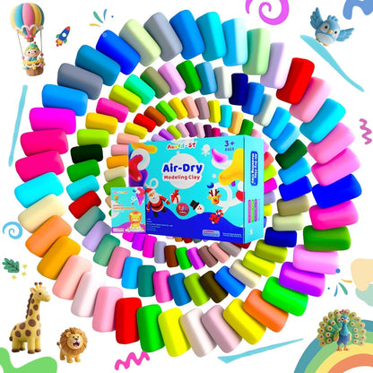 Air Dry Clay 156 Colors, Modeling Clay for Kids, Model Magic Clay, DIY Molding Clay Kit with