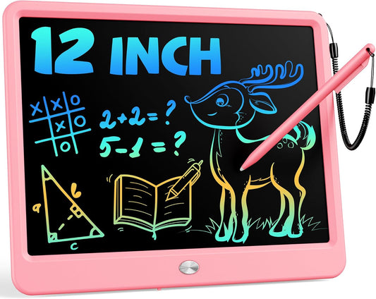 Bravokids 12 Inch LCD Writing Tablet for 3 Year Olds - Electronic Drawing Pad and Doodle Board as