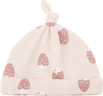Baby Hat and Mittens Set Newborn Baby Hats Caps for Baby Boys Girls 0-6 Months 100% Cotton