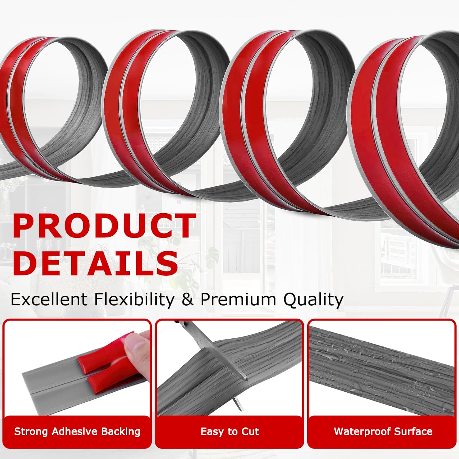 Flexible Wall Corner Protector Moulding Trim Peel and Stick Wall Corner Guards Edge Protector Self