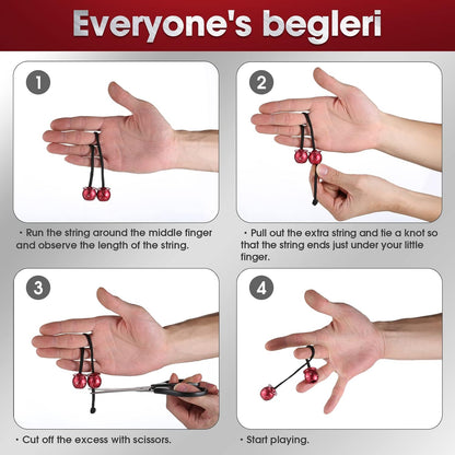 Begleri Fidget Beads - Worry Fidget Beads Spin & Bump - Made of Aluminum Alloy - Creates a Bit of